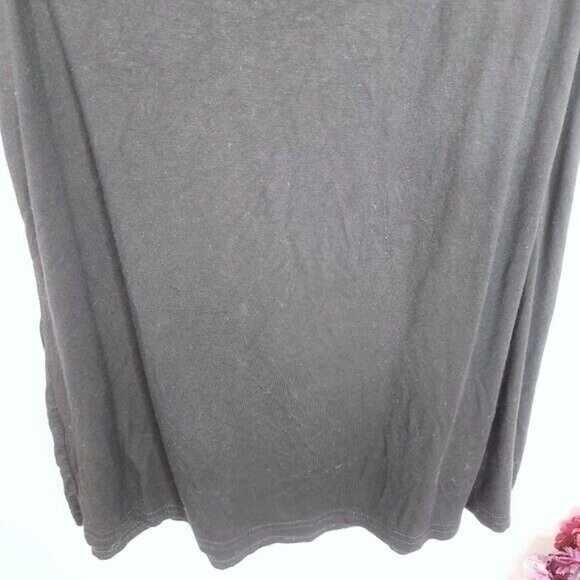 iGenjun Top Womens Small Black Knit Basic Sleeveless Scoop Neck Pleated Stretch - Picture 7 of 9